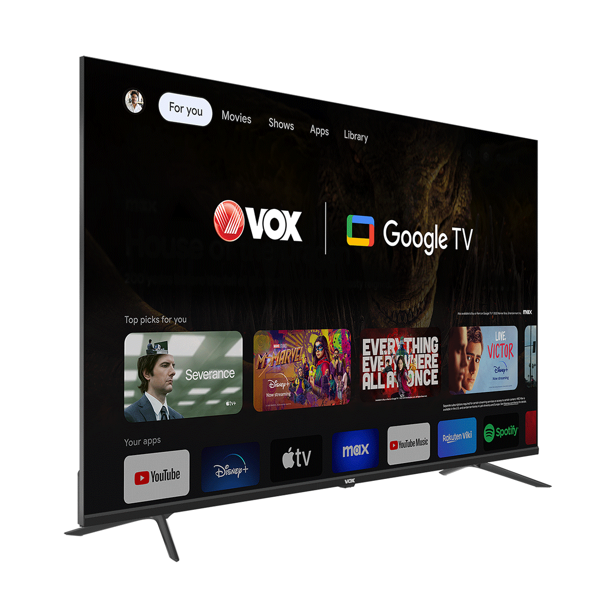 Vox 55GTU090 55" LED 4K Smart Google TV