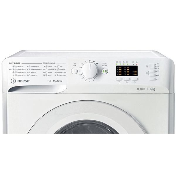 Indesit MTWSA 61053 W EE, 6kg, 1000 okr/min