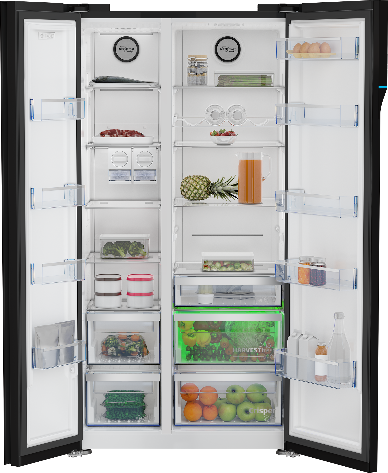 BEKO GN163140ZGBN Side-by-side 580L